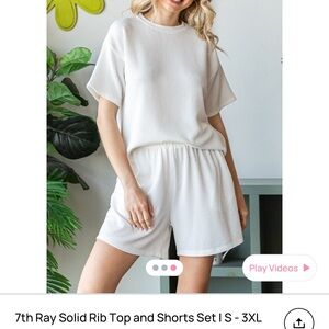 7th Ray Off White Set for Women